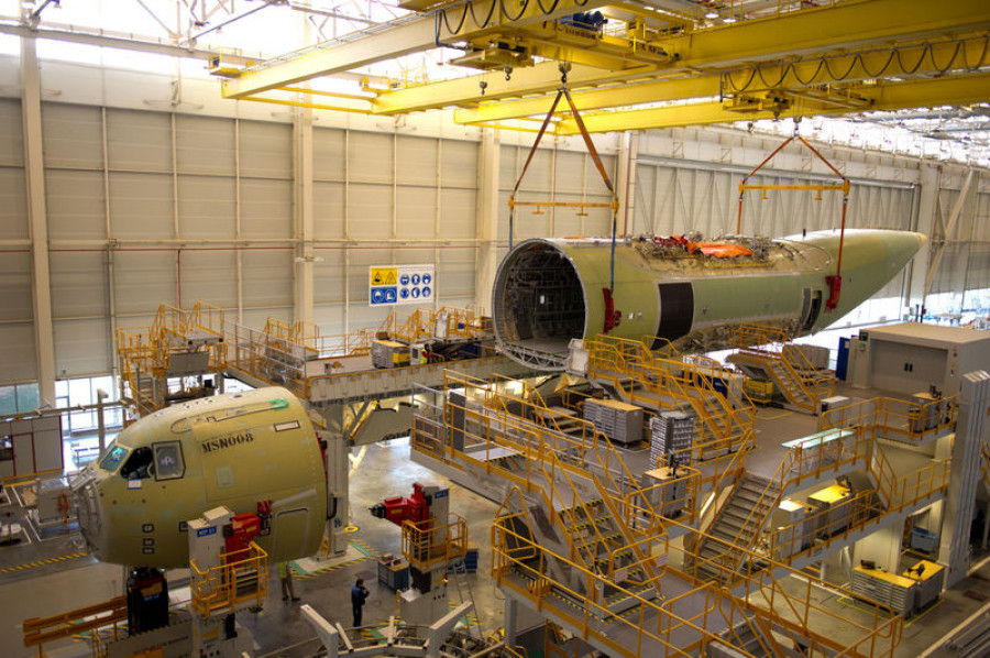 Airbus A400M MSN8 fuselage nose Mar2012